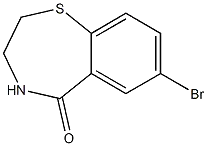 Molecular Structure of 14944-02-6 (7-broMo-3,4-dihydro-1,4-Benzothiazepin-5(2H)-one)